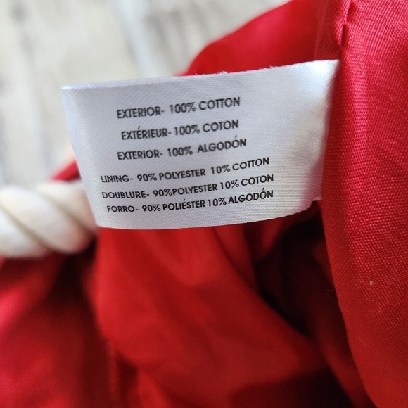 U.S. Polo Assn Cotton Red Logo Rope Handle Beach Shopper Weekend Travel Tote Bag - Picture 11 of 15